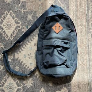 NBU Backpack, diagonal strap, canvas
